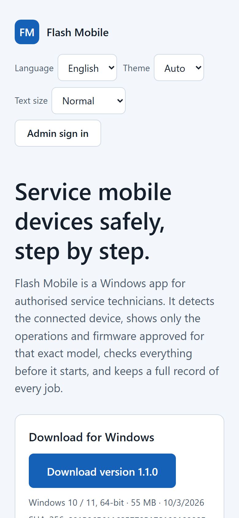 Flash Mobile mobile