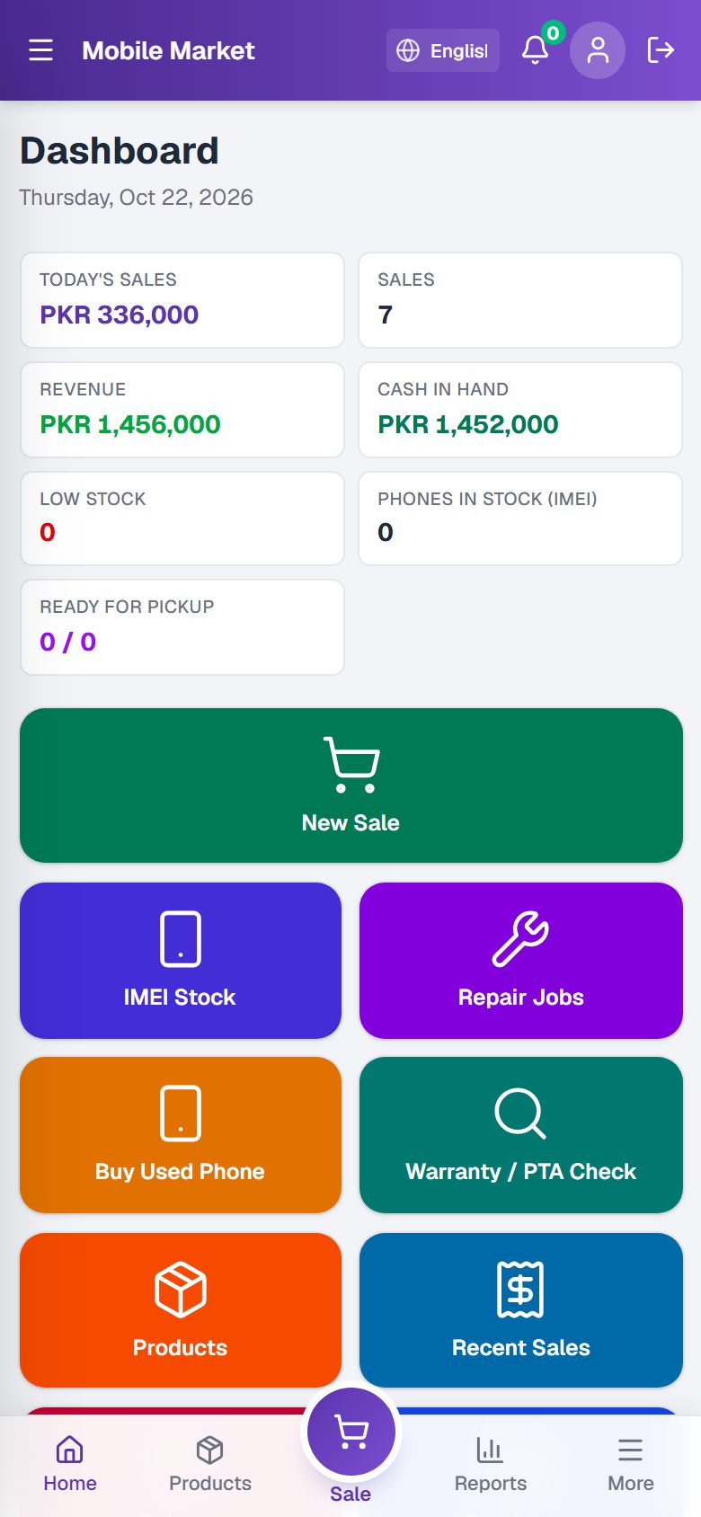Mobile Market POS mobile